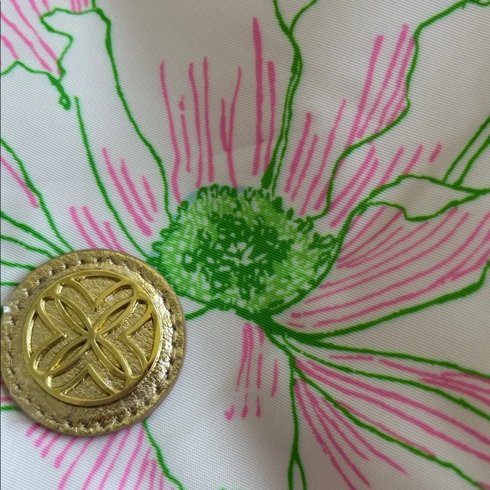 NWOT Lilly Pulitzer Green & Pink Floral Multi Purpose Bag